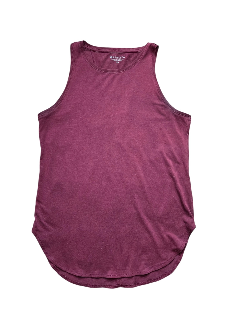 Athleta Plum Muscle Tank with Scoop Hem